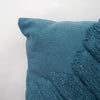 Hand-Woven Blue Boho Moroccan Decorative Throw Pillow - 17.5" x 17.5"